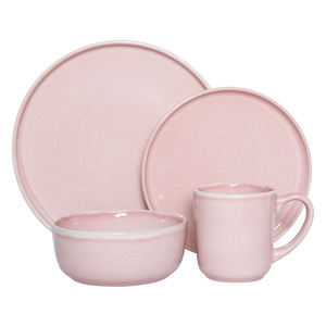 Happy Go Горячая 16 шт круглая красная/синяя/серая/коричневая глазурованная посуда набор - Product Image 5