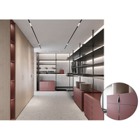 Poignées de meubles en alliage d'aluminium invisibles au design moderne, faciles à installer pour la cuisine, la salle de bain, la salle à manger, les armoires et les placards