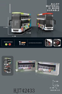 Logo personalizado de aleación fundido a presión, modelo de coche, autobús escolar, camión, estilo grafiti, puerta abierta, coche de Metal con sonido - Product Image 2