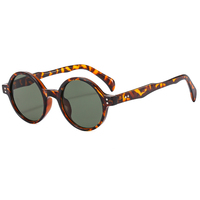 Lunettes de soleil ovales unisexes rondes Steampunk Punk UV400, monture noire pleine, prix bas, prêtes à être expédiées ZN 3676