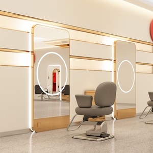 Mueble de Salón de Belleza y Peluquería Jincheng de Alta Calidad con Espejo LED y Lámpara de Lujo - Product Image 5