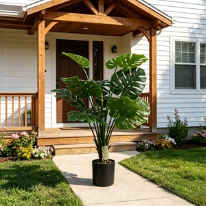 Plante verte artificielle Monstera Deliciosa, feuille de Monstera (Turtle Back) artificielle, plante en pot pour la décoration intérieure, produit transfrontalier très vendu - Product Image 6