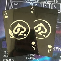 Anime Game Honkai Star Rail Card Aventurine Poker Spades A Halloween Prop Homme Femme Cosplay Accessoire Cadeaux