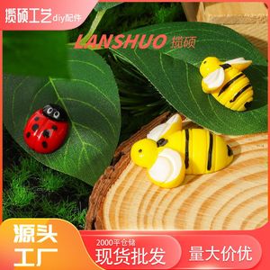 3D Bee And Beetle Set Resin Miniature Animal Sculptures For Home Decoration - Product Image 3