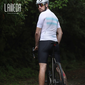 <span class=keywords><strong>LAMEDA</strong></span> Camiseta de ciclismo para hombre, camisetas de manga corta transpirables, poliéster de secado rápido, equipo personalizado, impreso, servicio OEM gratuito para adultos - Product Image 3
