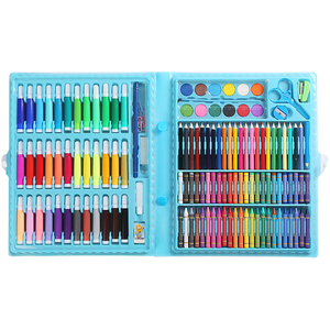 2024流行儿童艺术套装208件绘画油画蜡笔水彩笔儿童玩具礼品厂家价格 - Product Image 5
