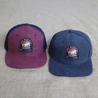 Casquettes Snapback Personnalisées Vintage pour Hommes, Chasse et Randonnée, avec Logo Tissé à 6 Panneaux et Visière Plate – Vente en Gros