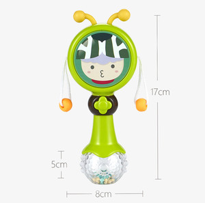 <span class=keywords><strong>Hochet</strong></span> pour bébé en plastique avec lumière musicale électronique, tambour, cloche, bâton, dessin animé - Product Image 5