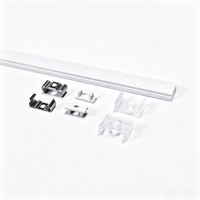 Profilé LED en aluminium de haute qualité 17*06mm pour bande lumineuse, montage en surface, pour décorations de carrelage et bordures, Série 6000