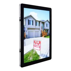 acrylic magnetic A4 led poster frame real estate agent outdoor window advertising custom