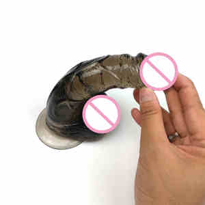 Realistic TPE Clear <strong>Dildo</strong> <strong>2</strong> <strong>Size</strong> Transparent Big Glans Extreme <strong>Dildos</strong> Strong Suction Base Cup Flexible Jelly Penis Dong Sex Toys - Product Image 5