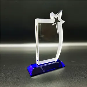 Penjualan Terbaik Piala olahraga kristal kosong piala kristal audisi Piala peringatan
