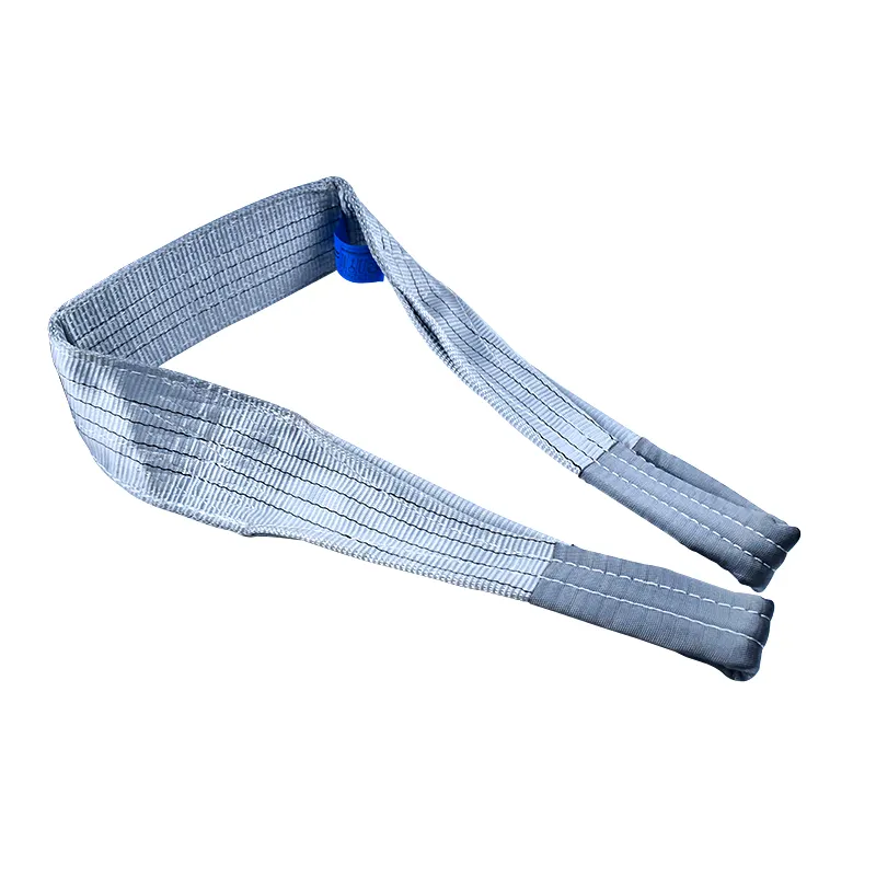 2-Ply 1.5m 12cm S.F. 7:1 Heavy Duty Custom Color Capacity OEM Supported Polyester Flat Webbing Sling 4 Ton Flat Eye To Eye