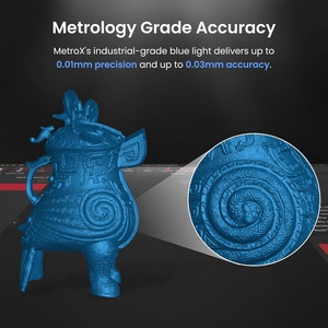 Imprimante 3D portable Revopoint MetroX à laser bleu, vitesse 60 ips, précision métrologique 0,01 mm, prend en charge [les suivants, selon le contexte de la traduction] - Product Image 5