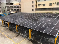 Structure de support solaire en V pour carport, cadre en aluminium anodisé pour parkings au sol, installation modulaire, projets photovoltaïques personnalisés