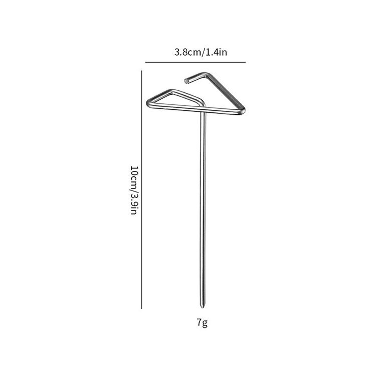 Triángulo plateado 10cm