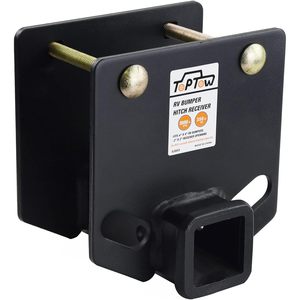 อะแดปเตอร์ตัวรับกันชนรถบ้าน Toptow ขนาด 2 นิ้ว รับน้ำหนักได้ 3500 ปอนด์ ใช้ได้กับกันชนทรงสี่เหลี่ยมขนาด 4 x 4 นิ้ว - Product Image 2