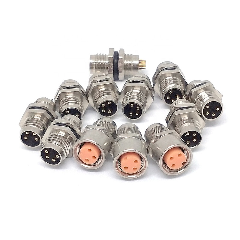M8 M12 PCB Connector 3 4