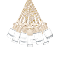 Flacon diffuseur suspendu en verre de luxe de 10 ml pour parfum de voiture et parfum d'intérieur avec emballage élégant