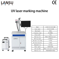 Graveur laser UV 5W à positionnement automatique, machine de marquage laser UV pour l'inspection et la gravure de dates, codes QR et logos
