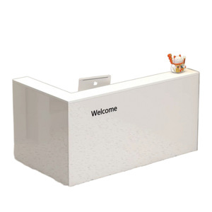 Custom Durable <b>Foldable</b> Wood Front Reception <b>Desk</b> for Beauty Salon Bar Office & Leisure Club-Modern Commercial Use - Product Image 5