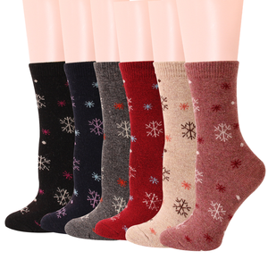 Chaussettes en coton tricoté pour femmes et jeunes filles, fantaisie, colorées, originales, pour cadeaux d'hiver, vente en gros - Product Image 1