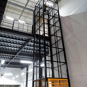 Plateforme élévatrice verticale hydraulique pour entrepôt avec <span class=keywords><strong>cage</strong></span> de sécurité pour la manutention des matériaux - Vente directe usine - Product Image 5