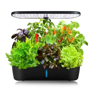 Brimbel – kit de système de culture hydroponique pour pot d'intérieur, table automatique portable, 12 dosettes, système de culture à usage domestique avec lumière led