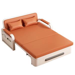 Canapé-<span class=keywords><strong>lit</strong></span> en tissu moderne pliable à double fonction, nouveau, de petite taille, pour adultes, rétractable, pour salon, balcon, coin - Product Image 3