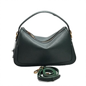Sac à main hobo en cuir véritable pour femme avec bandoulière amovible, fermeture éclair, style Saffiano classique, usage quotidien - Product Image 2