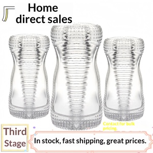 Coppa per Masturbazione Maschile Trasparente a Tre Fasi, Masturbatore a Grana Grossa per Allenamento e Ritardo, Giocattolo Sessuale per Adulti - Product Image 6