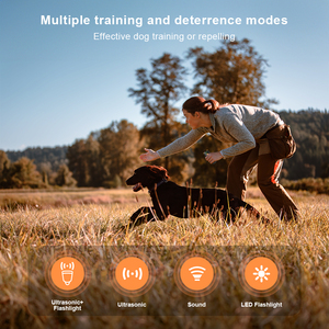 Tize ngoài trời Sonic Repellent chống barking thiết bị đào tạo siêu âm Dog Chaser với LED ánh sáng - Product Image 6