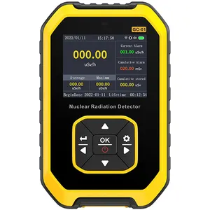 Testeur de rayonnement nucléaire de gamme 0 ~ 99.99usv/h Détecteur de compteur Geiger numérique avec affichage d'écran coloré TFT