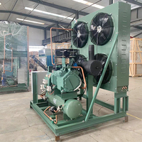 Unité de condenseur d'air à compresseur à piston semi-hermétique 3hp 5hp 10hp 15hp 20hp 25hp Unité de condenseur de réfrigération pour chambre froide