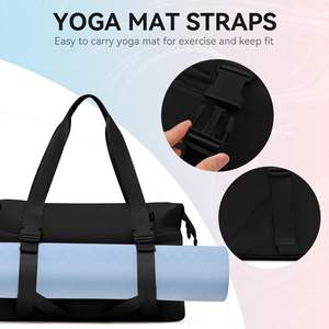 Muestra Gratuita OEM, Bolsa de Gimnasio Grande para Mujer, Bolsa Deportiva con Soporte Oculto para Tapete de Yoga, Bolsa de Transporte para Ejercicio y Baile con Bolsillo Impermeable - Product Image 6