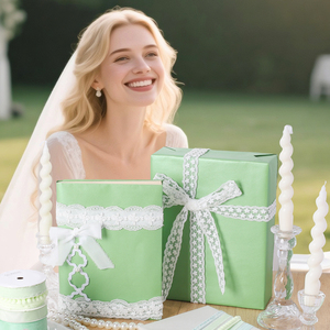 Rollo de Papel de Regalo Verde Salvia Mate Perlado de 10 m de Largo, Color Sólido para Envolver Regalos de Boda, Decoración de Cajas de Regalo para Despedida de Soltera - Product Image 2