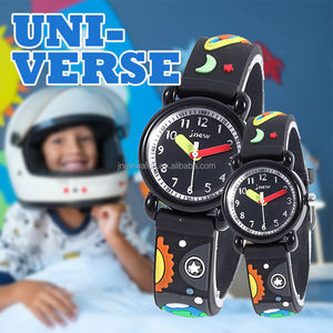 Cartone animato modello pianeta 3D orologio sportivo per bambini di lusso 3ATM impermeabile cronografo cinturino in PVC giappone movimento moda - Product Image 5