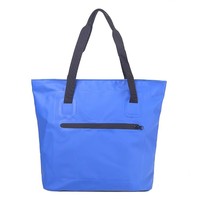Sac fourre-tout imperméable en bâche PVC 500D avec logo personnalisé imprimé pour femmes, idéal pour le shopping et la plage