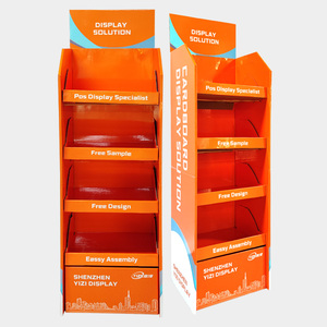 Stand <span class=keywords><strong>Display</strong></span> Lantai Lipat Modern Bergaya Pop Up dari Bahan Karton Bergelombang untuk Toko Ritel dan Iklan Supermarket - Product Image 3