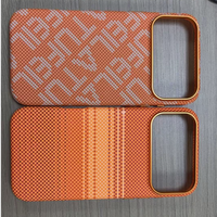 Nouvelles coques de téléphone en Kevlar de luxe avec autocollants aquatiques pour iPhone 16 Pro, accessoires de téléphone portable compatibles avec iPhone 15, 16, 17 Pro Max