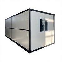 Maison conteneur pliable, panneau sandwich préfabriqué, cabine portable, installation facile pour le Moyen-Orient et l'Asie occidentale