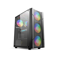WANKANG Support OEM/ODM Personnalisation Nouveau Style Mid Tower PC Case Alliage d'aluminium ATX M-ATX Ordinateur Gaming Usage bureau/maison
