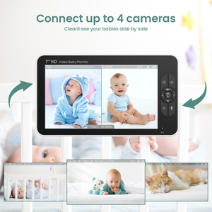 <span class=keywords><strong>Babyphone</strong></span> 7 pouces 720p Babycall avec soin de moniteur de bébé parlant dans les deux sens - Product Image 6