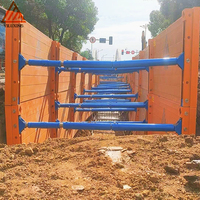 Accessoire de support de tranchée en acier Q235 haute résistance Litewei - Tige d'extension, pour coffrage de construction et d'excavation