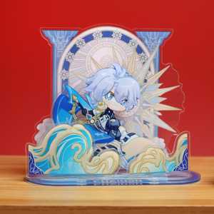 <span class=keywords><strong>Figura</strong></span> Coleccionable de Anime de Personaje OEM/ODM de Acrílico Honkai Star Rail Phainon Chibi con Soporte, Regalo de Halloween, <span class=keywords><strong>Figura</strong></span> de Anime de Cabello Azul para Coleccionistas de Juegos - Product Image 1