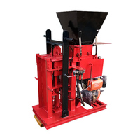 Machines semi-automatiques écologiques pour la fabrication de briques de terre compressée en argile rouge, à emboîtement, prix de gros