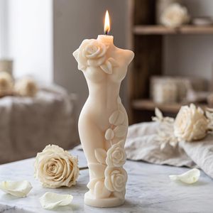3D Rose Human Body <b>Silicone</b> Candle Mold Handmade DIY Diffuser Wax Mold Reusable Craft Making <b>Tool</b> - Product Image 5