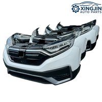 Kit carrosserie complet pour Honda CRV hybride 2020-2022 : pare-chocs, calandre, ventilateur de radiateur, phares LED, feux antibrouillard, capot moteur, garde-boue