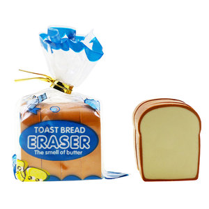 Becol Bán Buôn Trường Văn Phòng Phẩm Sáng Tạo Bánh Mì Nướng Bánh Mì Hình Dạng Tẩy Dễ Thương 3D Thực Phẩm Hình Dạng Bút Chì Tẩy Đặt Cho Trẻ Em Quà Tặng Phần Thưởng - Product Image 1