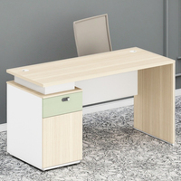 Prix Spécial Bureau Informatique Moderne 1.2/1.4m Style Bois Table de Bureau Simple Hauteur Réglable Tiroirs Usage Commercial